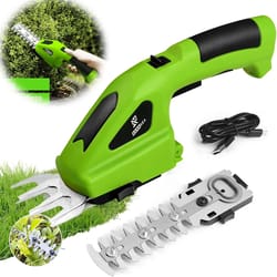 cordless 2 in 1 electric hedge trimmer and grass shear rechargeable garden tool