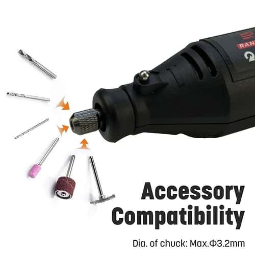 Multipurpose Rotary Tool Kit with Flex Shaft and 43 Accessories for DIY Projects