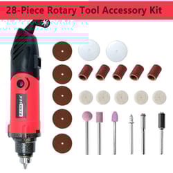 high power corded rotary tool kit with flex shaft multi function chuck for diy and home projects