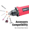 High Power Corded Rotary Tool Kit With Flex Shaft Multi Function Chuck For DIY And Home Projects 4
