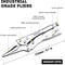 AIRAJ 7 Inch Multifunctional Locking Pliers Carbon Steel Electrician Hand Tool 2