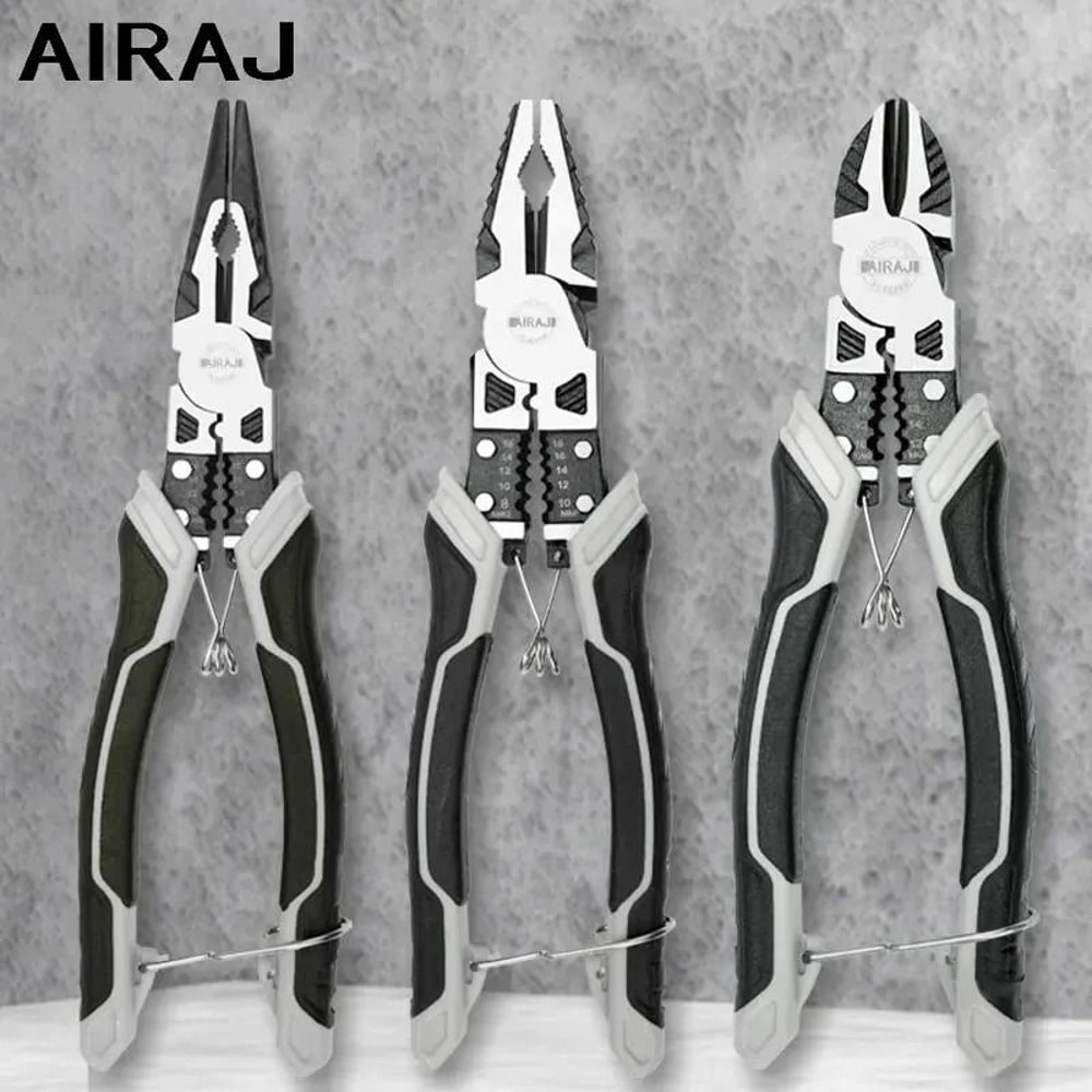 AIRAJ Multifunctional Diagonal Pliers Universal Wire Cutters Anti Slip Electrician Tool 0