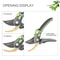 AIRAJ 8 Inch Pruning Shears Sharp Garden Scissors Labor Saving Hand Pruners 6