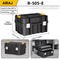 AIRAJ Stackable Modular Toolbox Set With Wheels Portable Combo Tool Storage System 4