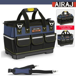 airaj professional electrician tool bag heavy duty instrument work organizer with belt