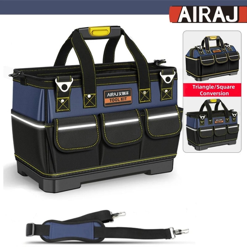 AIRAJ Professional Electrician Tool Bag Heavy Duty Instrument Work Organizer With Belt 0