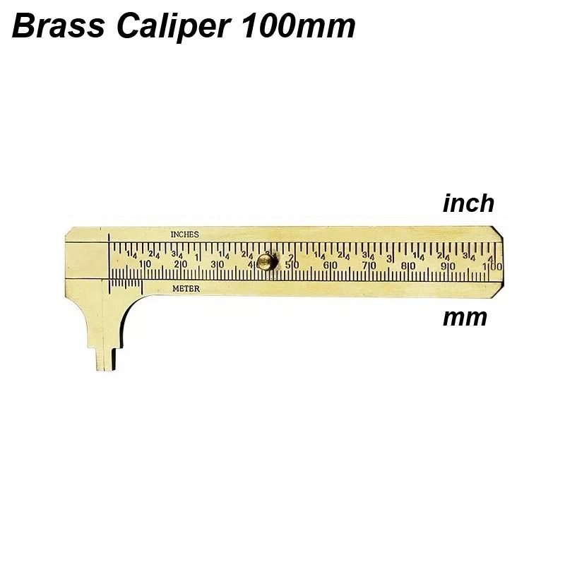 Mini Brass Vernier Caliper Metric And Imperial Measuring Tool For Crafts And DIY 3