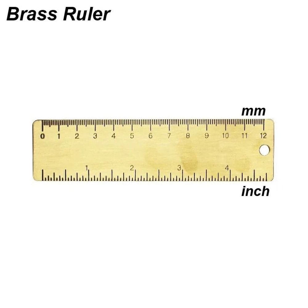 Mini Brass Vernier Caliper Metric And Imperial Measuring Tool For Crafts And DIY 2