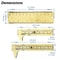 Mini Brass Vernier Caliper Metric And Imperial Measuring Tool For Crafts And DIY 8