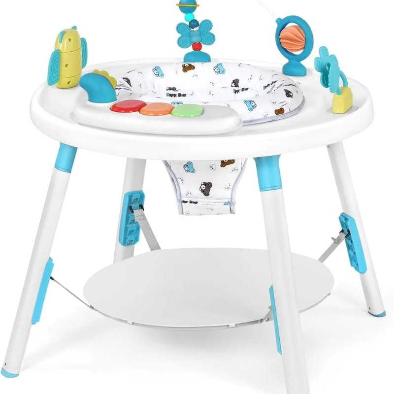 3 In 1 Baby Activity Center With 360 Degree Rotating Seat And Detachable Toys 2