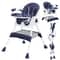 Foldable Baby High Chair With Anti Slip Pad And Toy Rack For Easy Feeding 2