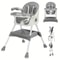 Foldable Baby High Chair With Anti Slip Pad And Toy Rack For Easy Feeding 1