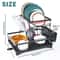 Large 2 Tier Dish Drying Rack Removable Countertop Dish Drainer For Kitchen 1