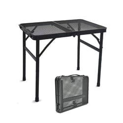 portable outdoor grill table lightweight folding aluminum camping bbq table