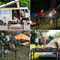 Portable Outdoor Grill Table Lightweight Folding Aluminum Camping BBQ Table 2