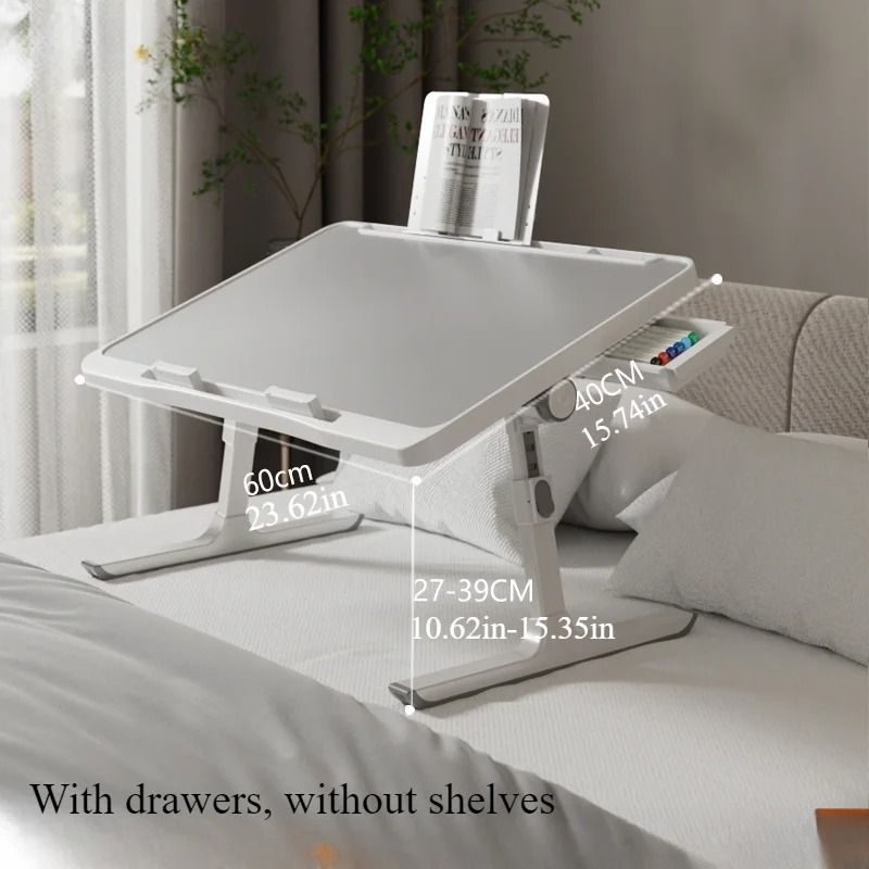 Foldable Laptop Bed Table Adjustable Height And Angle Laptop Tray For Bed And Sofa 4