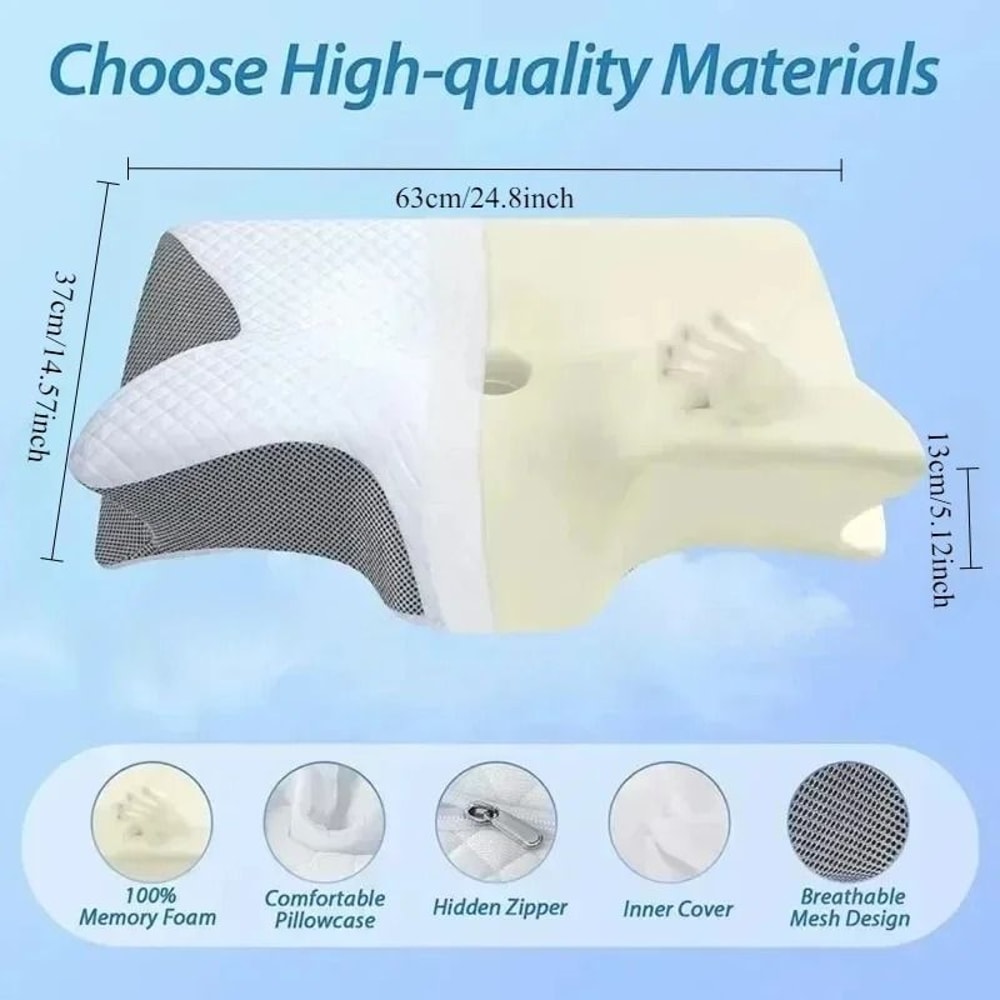 Butterfly Memory Foam Cervical Pillow For Neck Pain Relief And Comfortable Sleep 7