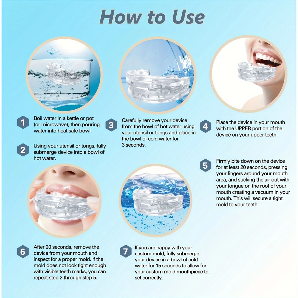 Adjustable Anti Snoring Mouth Guard For Bruxism Relief And Better Sleep 1