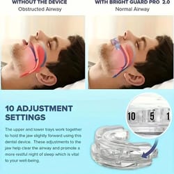 adjustable anti snoring mouth guard for bruxism relief and better sleep