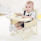 Adjustable Baby High Chair with Detachable Cushion and Footrest for Comfortable Feeding