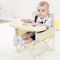Adjustable Baby High Chair with Detachable Cushion and Footrest for Comfortable Feeding