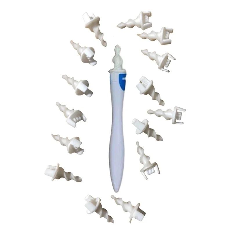 Portable Spiral Ear Wax Remover Tool With Soft Silicone Tips 0