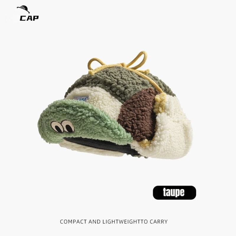 Winter Windproof Fleece Lined Ear Protection Cycling Hat For Cold Weather 14