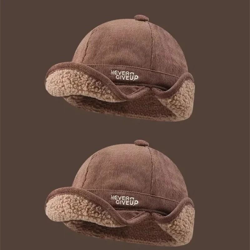 Winter Windproof Fleece Lined Ear Protection Cycling Hat For Cold Weather 10