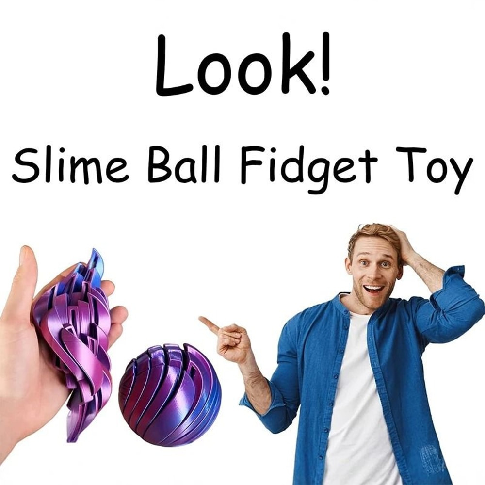 3D Rotating Slime Ball Fidget Toy Anxiety Relief Twistsphere 9