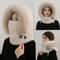 Women Thermal Plush Hood Hat Scarf Mask Set Windproof Winter Wear 2