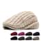 Autumn Winter Cotton Newsboy Cap Flat Peaked Beret For Men And Women 0