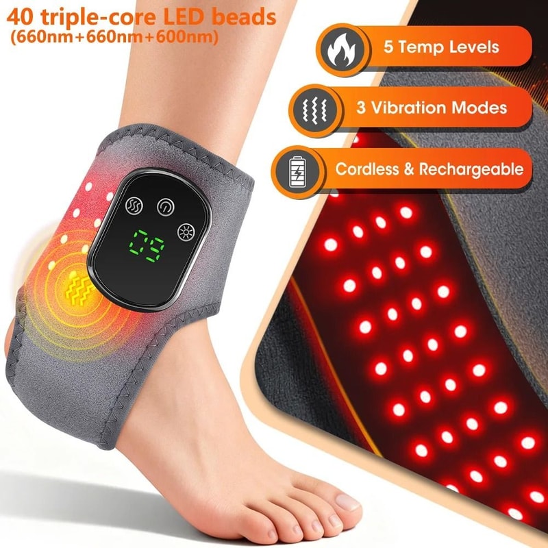Electric Foot And Hand Massager With Heat And Vibration Portable Relaxation Device 9
