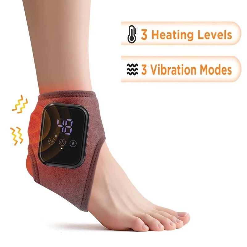 Electric Foot And Hand Massager With Heat And Vibration Portable Relaxation Device 3