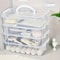4 Layer Transparent Storage Box Plastic Drawer Organizer For Small Items 2