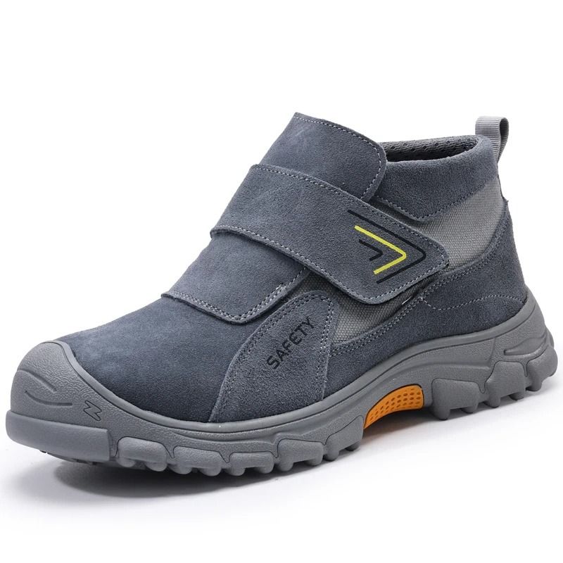 Cow Suede Welding Safety Shoes Anti Puncture Industrial Work Shoes 1