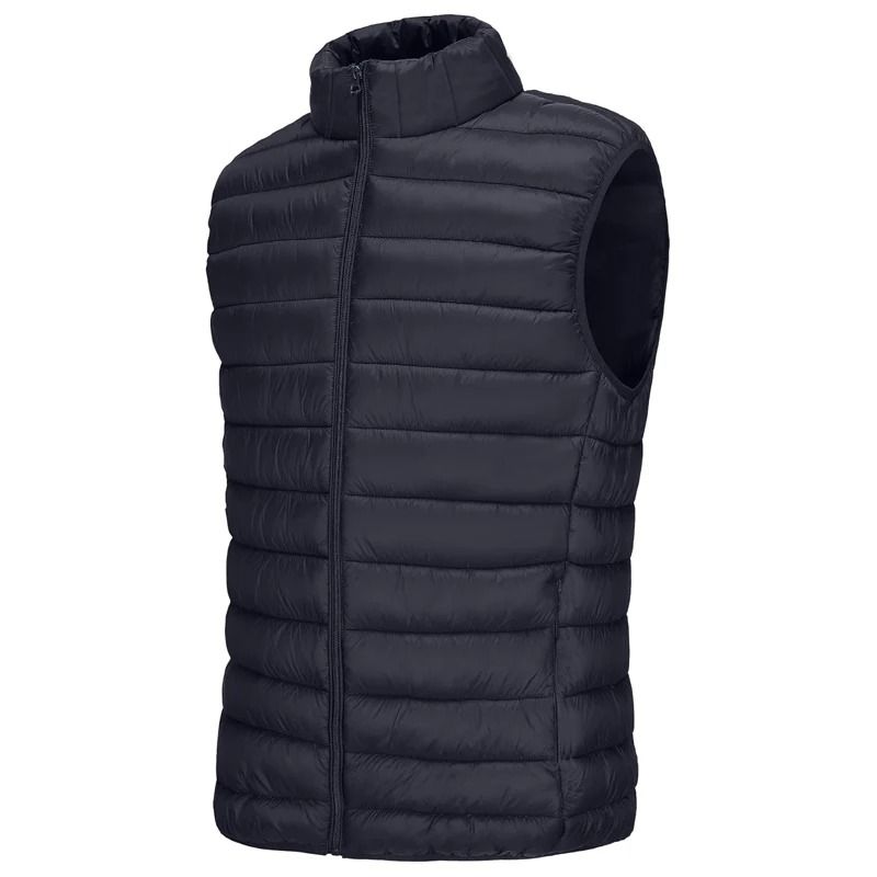 Mens Casual Vest Lightweight Sleeveless Jacket With Zipper And Pockets 2