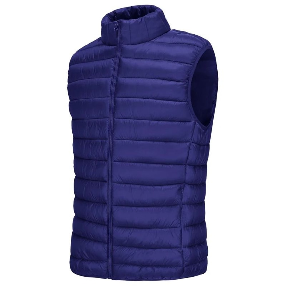 Mens Casual Vest Lightweight Sleeveless Jacket With Zipper And Pockets 4