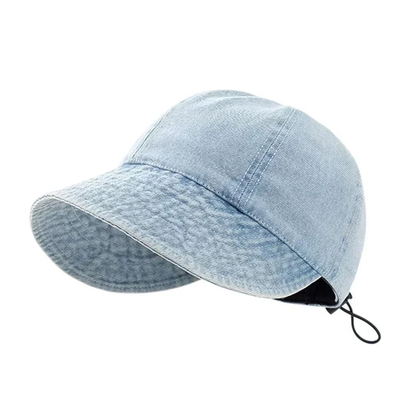 Foldable Wide Brim Sun Hat Adjustable Cotton Summer Beach Cap 8