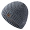 Unisex Knitted Winter Beanie Hat With Plush Fur Lining For Outdoor Wear 4