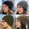 Unisex Knitted Winter Beanie Hat With Plush Fur Lining For Outdoor Wear 0