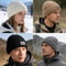 Unisex Winter Beanie Hat Plush Fur Lined Knitted Warm Ski Cap 8