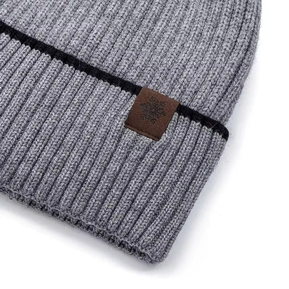 Unisex Winter Fleece Beanie Plush Lined Knitted Warm Hat For Outdoor Use 9