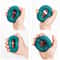Silicone Finger Grip Strengthener Adjustable Resistance Hand Exercise Ring 6
