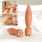 Lotus Seedpod Brass Gua Sha Facial Tool Rosewood Eye Massage Wand 0