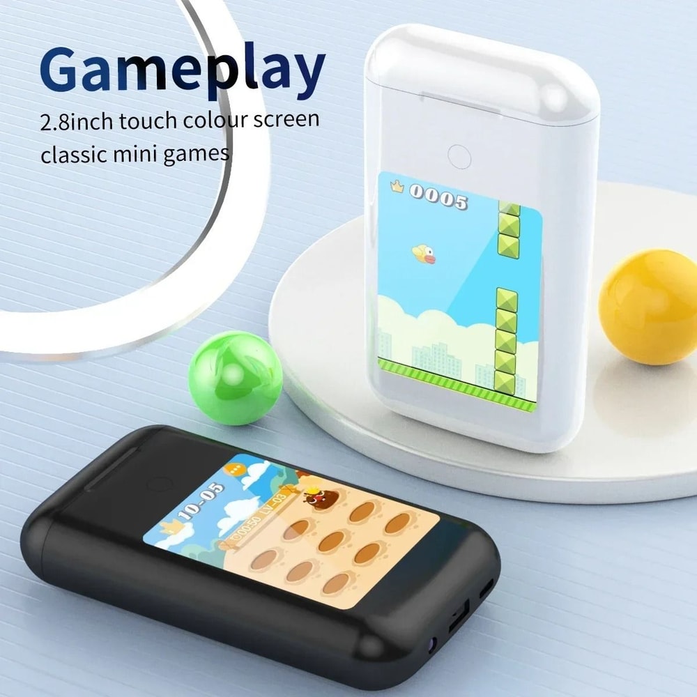 Bluetooth Wireless Earbuds With Touch Screen Charging Case And Power Bank 7