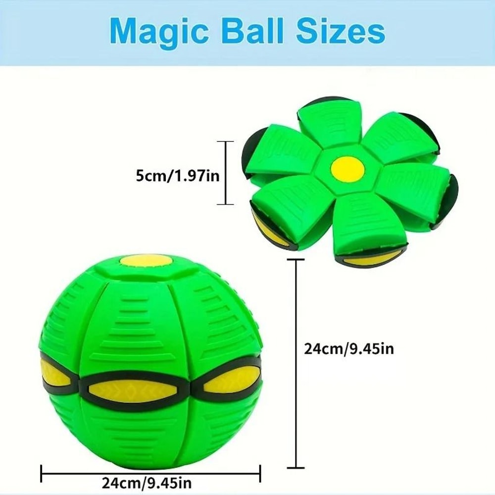 Flying Saucer Dog Bouncing Ball Durable Interactive Outdoor Pet Toy 4