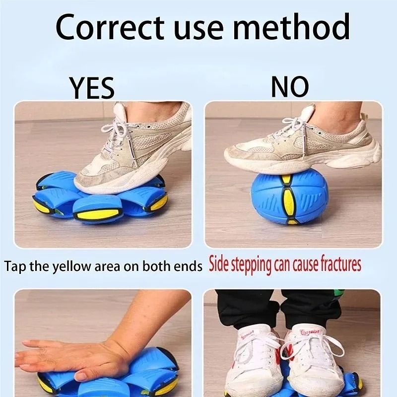 Flying Saucer Dog Bouncing Ball Durable Interactive Outdoor Pet Toy 7