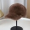 Plush Faux Fur Winter Snapback Baseball Cap Solid Color Unisex Hat 4