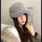 Korean Style Plush Winter Baseball Cap Womens Warm Retro Hat 0