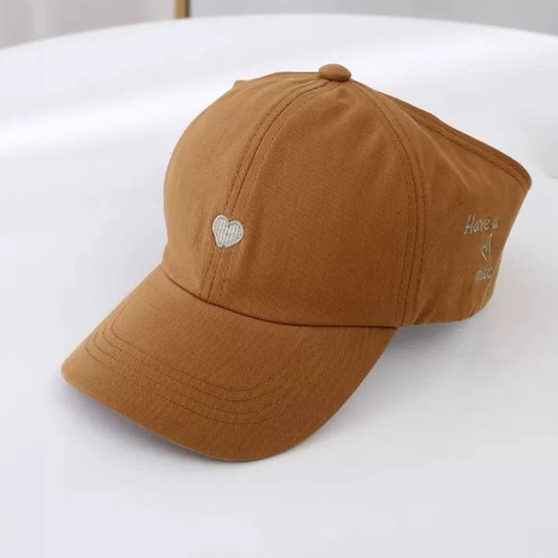 Kids Heart Design Summer Baseball Cap Empty Top Sun Hat 5